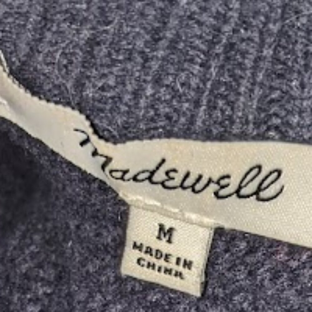 Madwell - Patchwork Cableknit Tunic Sweater Af609… - image 3